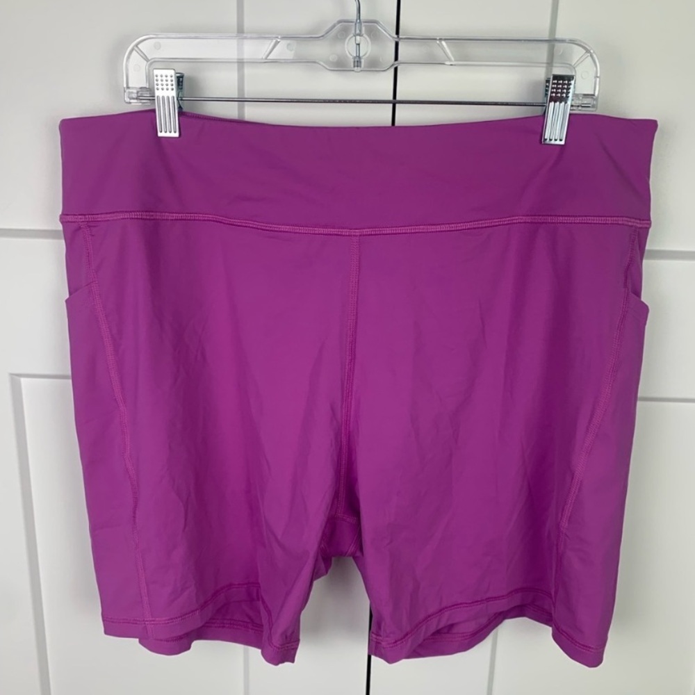 Duluth Trading Co Women's Magenta swim Bike Shorts